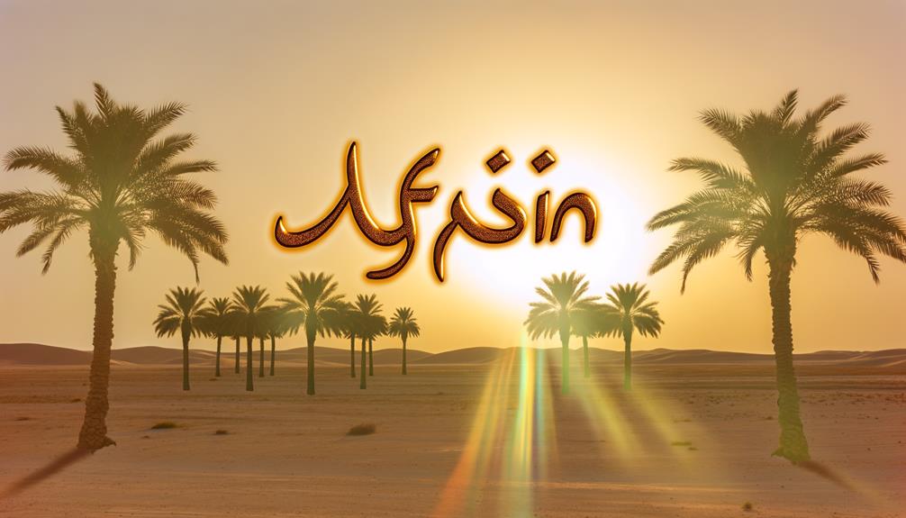 arabic meaning of afshin