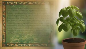 basil herb with history