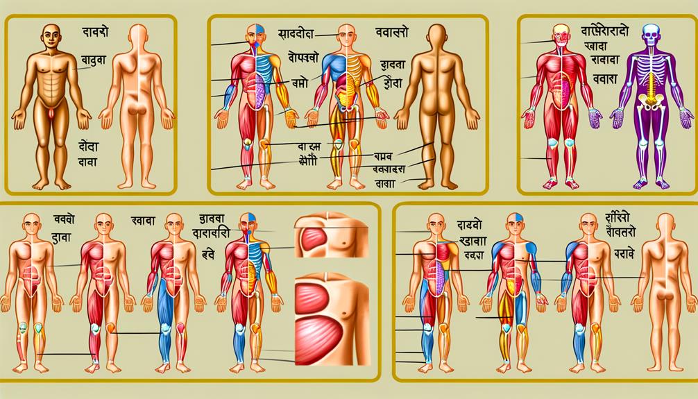 english and hindi anatomy