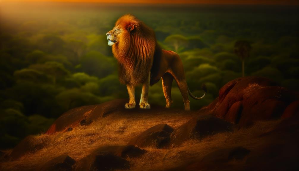 lion symbolism in literature