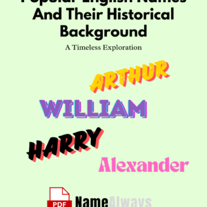 Popular English Names and Their Historical Background A Timeless Exploration