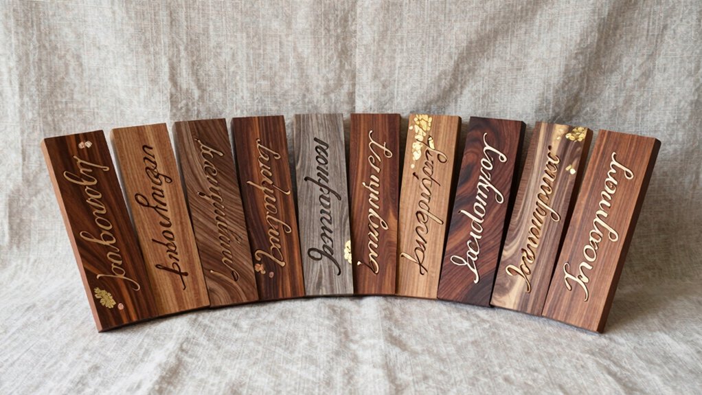 best cursive wood name signs