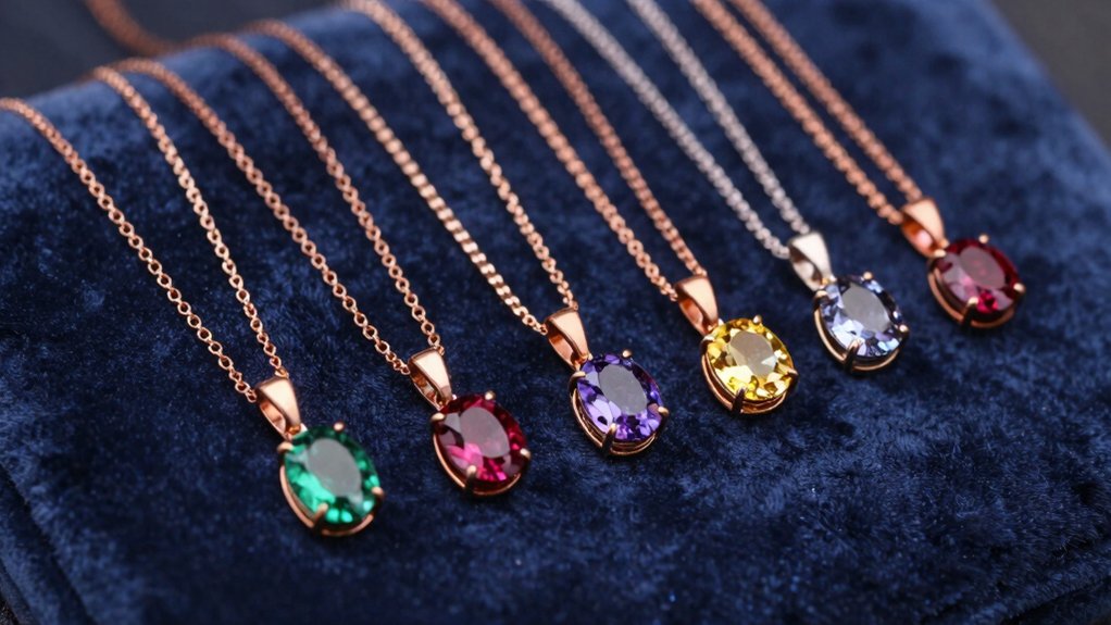 birthstone name necklace gift guide