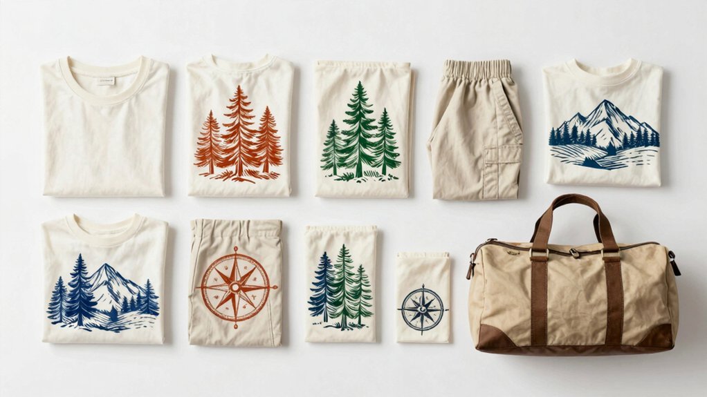 camp clothing label stamps