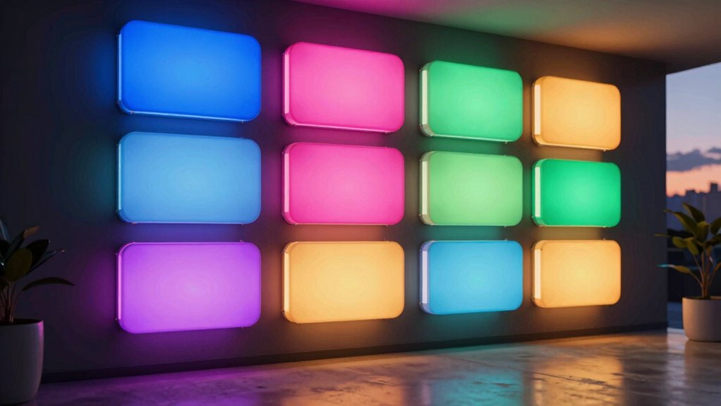 four word color changing led name signs