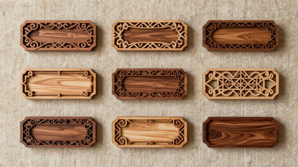 laser cut wooden name signs