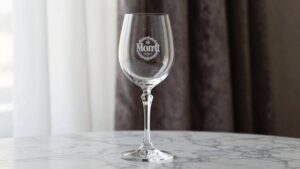 monogrammed wine glass selections
