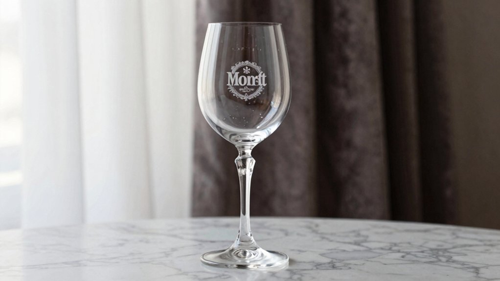 monogrammed wine glass selections