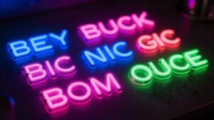 neon acrylic name signs
