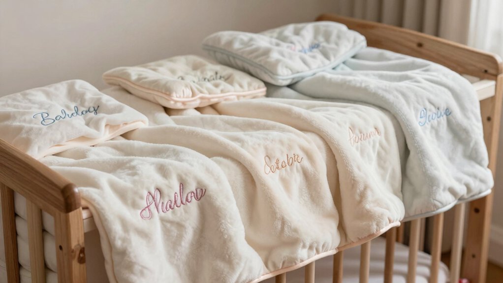 personalized minky name blankets