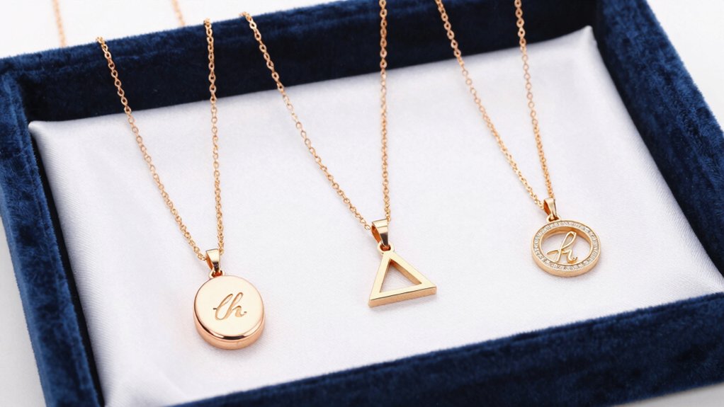 three best monogram necklaces