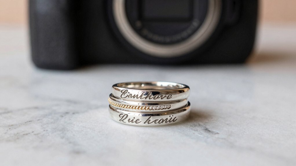 top 3 stackable name rings