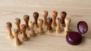 top wood handle address stamps