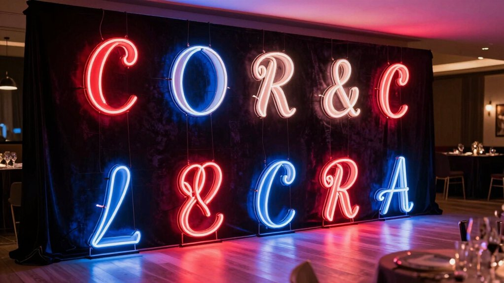 wedding neon name signs 2026 glow